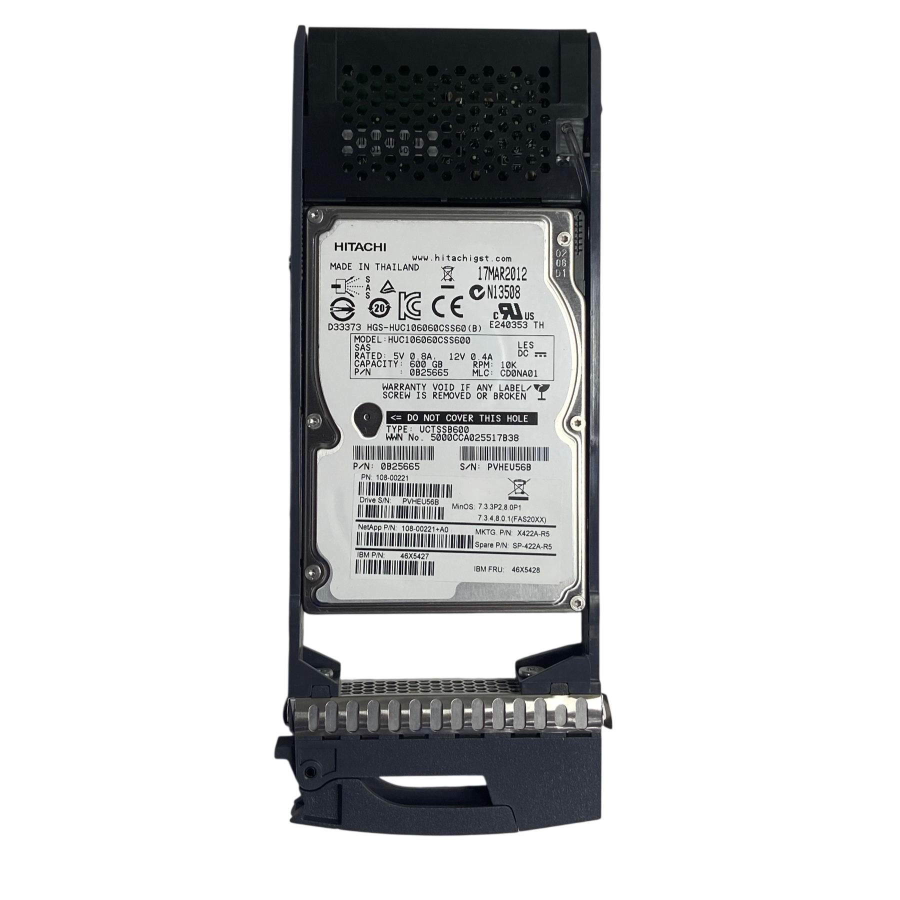 Hd Ibm Netapp 600gb 10k 2,5 Sas 6gb 46x5428 46x5427 - Imagem 2