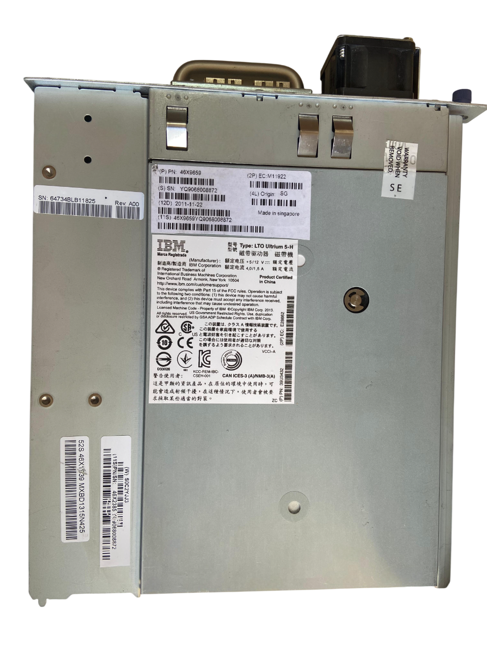 IBM LTO-5 Ultrium 6GB SAS HH Interna 46x9659 46x1324 - Imagem 2