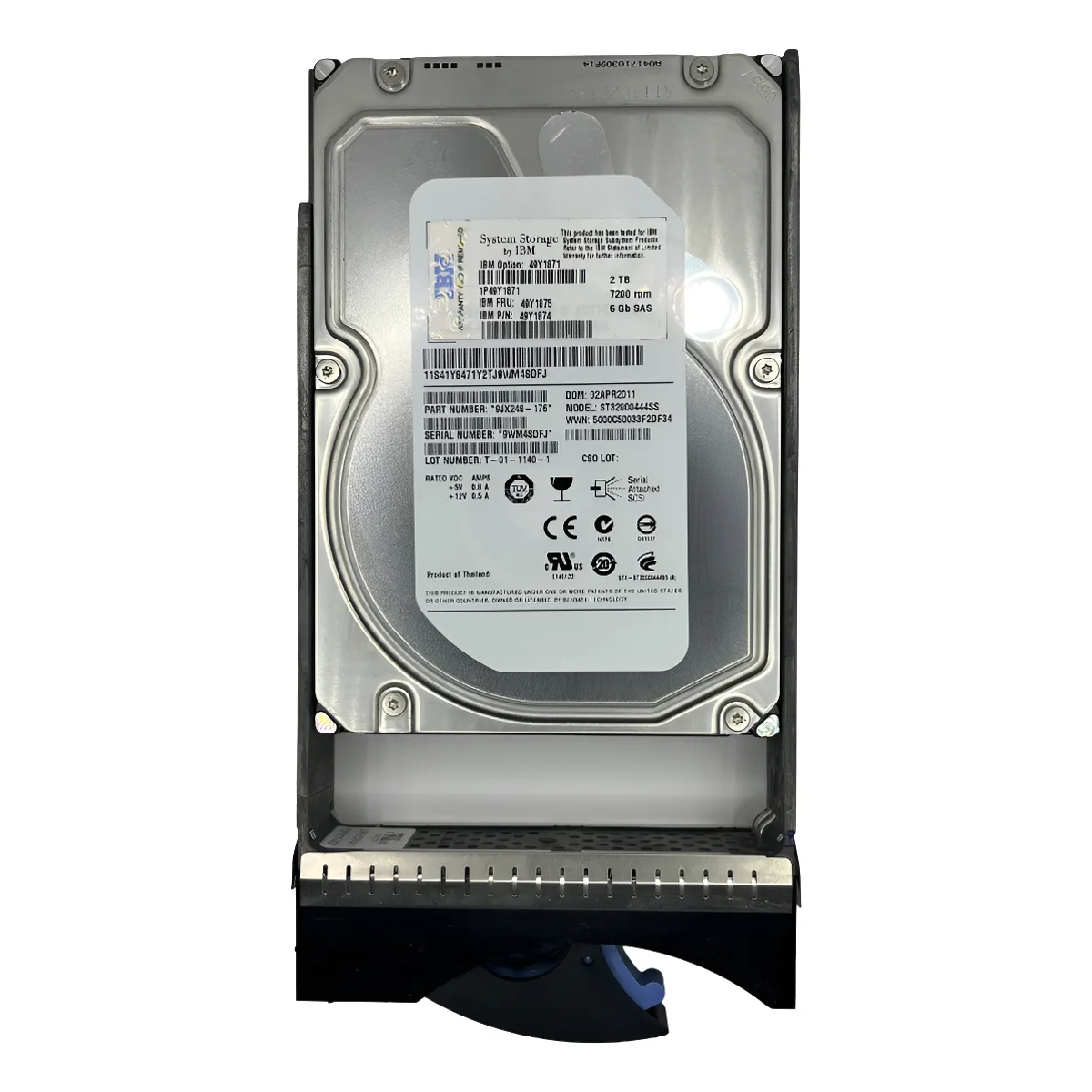 HD IBM 2TB SAS 7.2K 3.5 6GB 49Y1875 49Y1874 49Y1871 - Imagem 2