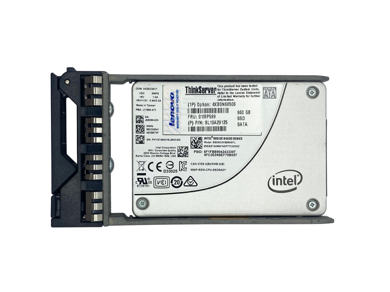 SSD LENOVO 960GB 2,5 SATA 6GB 4XB0N68506 01MP599 - Imagem 2