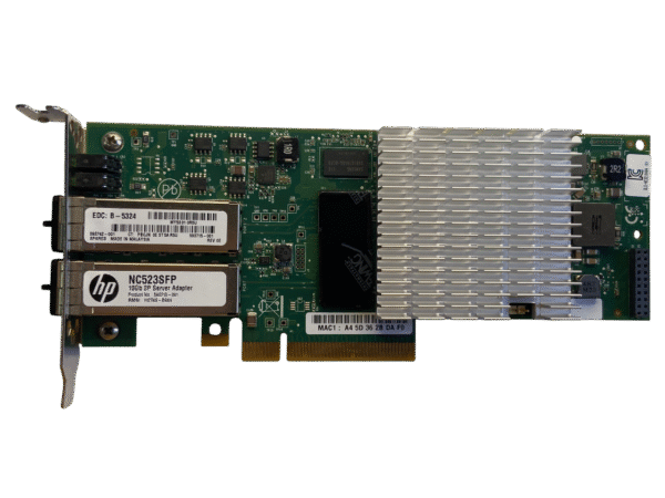 Placa De Rede Hp NC523SFP QLE3242 10GB SFP+ 2-Port 593742-001 593715-001 - Imagem 2