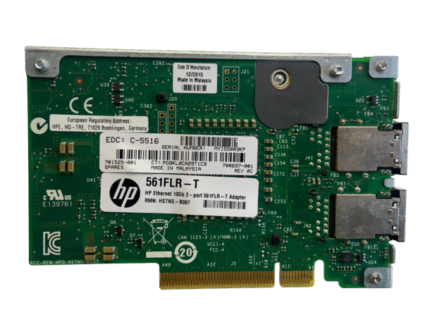 Placa De Rede Hp 561FLR-T 10GB RJ45 2-Port LOM 700699-b21 701525-001 - Imagem 3