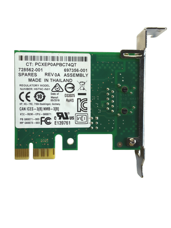 Placa De Rede Hp 1-port I210-t1 RJ45 728562-001 697356-001 - Imagem 3