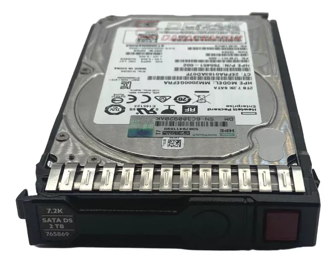 HD HP 2TB 7.2K 2.5 6GB SATA 765869-001 765455-B21 765451-002 seminovo - Imagem 2