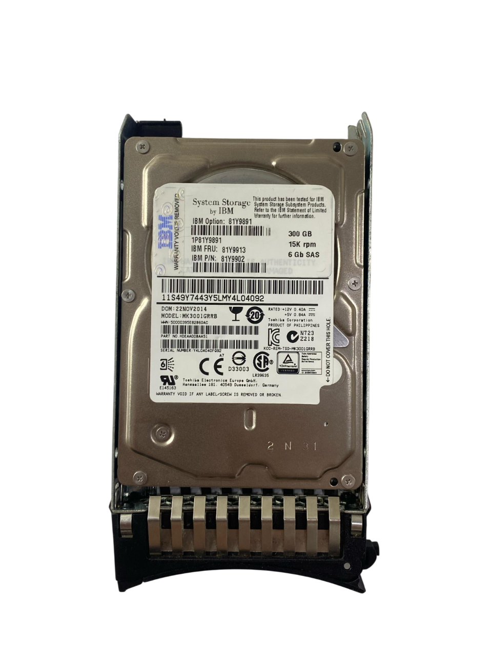 HD IBM 300GB 15K 2.5 SAS 6GB 81Y9913 81Y9902 81Y9891 - Imagem 2