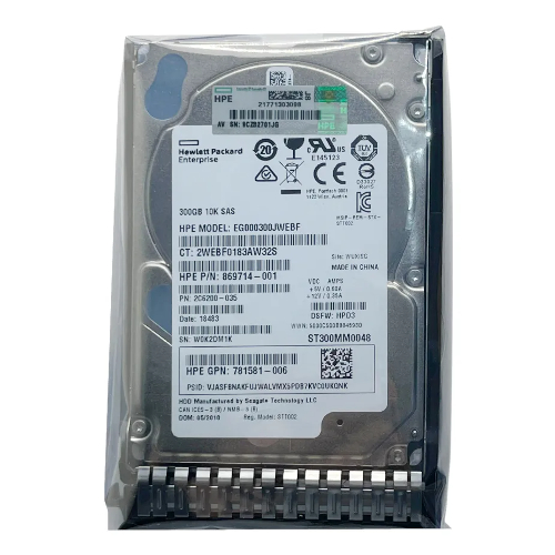 Hd Hp 300gb 10k 2,5 Sas 12gb 872735-001 872475-B21 - Imagem 3