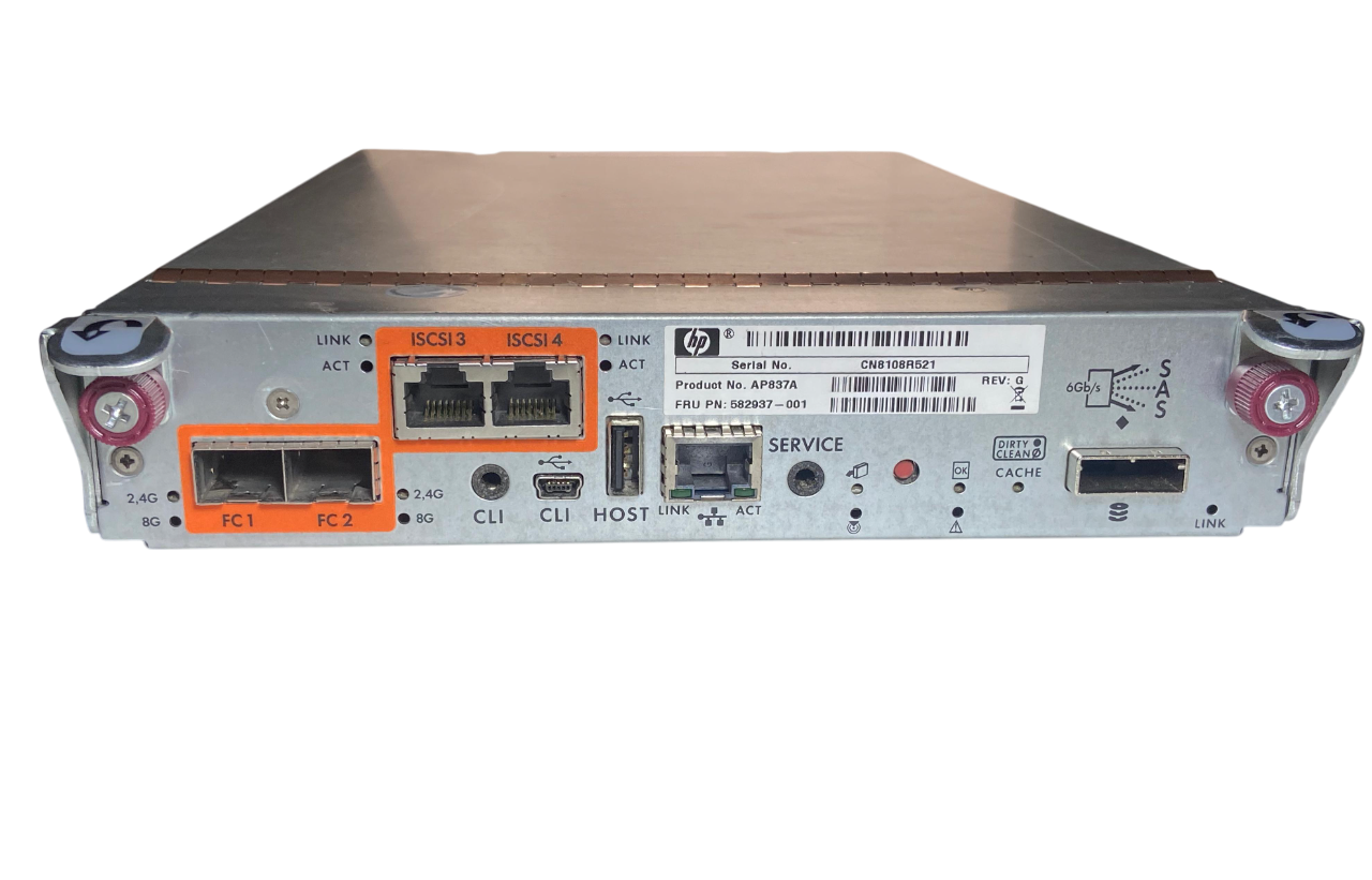 Controladora Hp Msa P2000 8gb Fc - Ap837a 582937-001 - Imagem 3