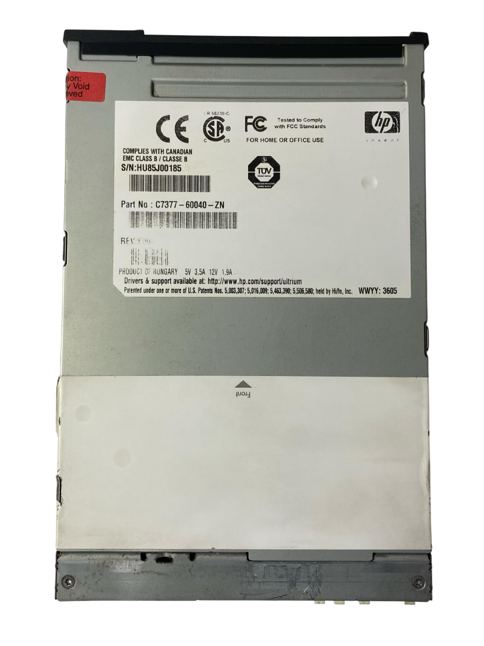 Lto-1 Hp Ultrium 100/200gb Scsi 215 C7377-60040-zn - Imagem 2