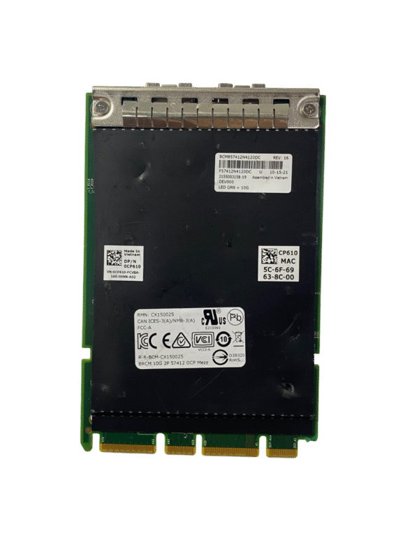 Placa De Rede Dell 57412 10GB SPF 2-Port OCP NIC Cp610 0cp610 - Imagem 3