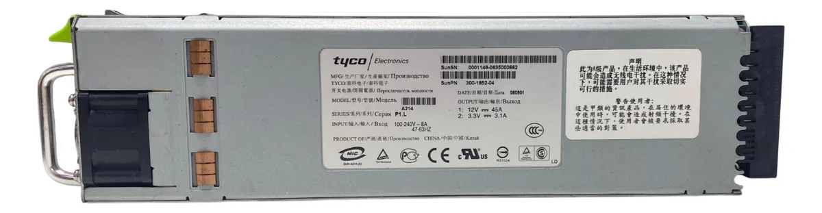 Fonte Sun 550w Para Servidor V215 V245 V445 300-1852-04 300-1852 - Imagem 2