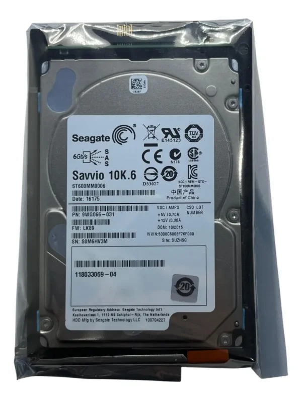 Hd Emc 600gb 10k 2,5 Sas 6gb 005050211 Vnxe 3100 3150 3200 - Imagem 3