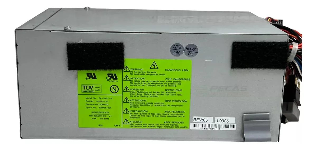 Fonte Hp Compaq 325w P/ Proliant 800 320962-001 320964-001 - Imagem 2