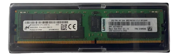Memória Lenovo 64GB DDR4-2933Mhz Rdimm 01KR356 4ZC7A08710 - Imagem 2