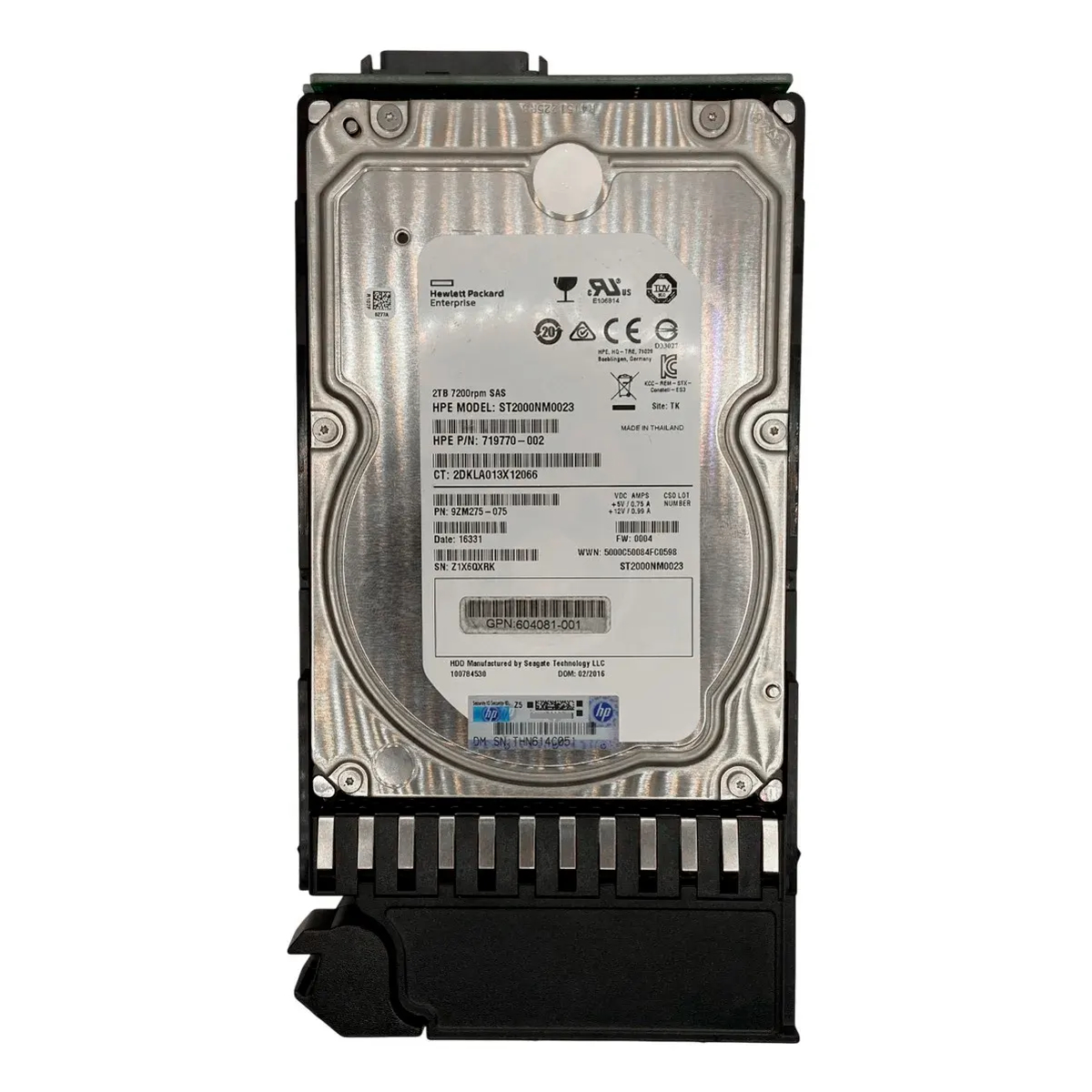 HD HP 2TB 7.2K SAS 6G 3.5 AW555A 604081-001 605475-001 719770-002 - Imagem 2