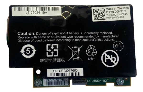 Bateria Dell Poweredge C1100 C2100 C8220 00h21g