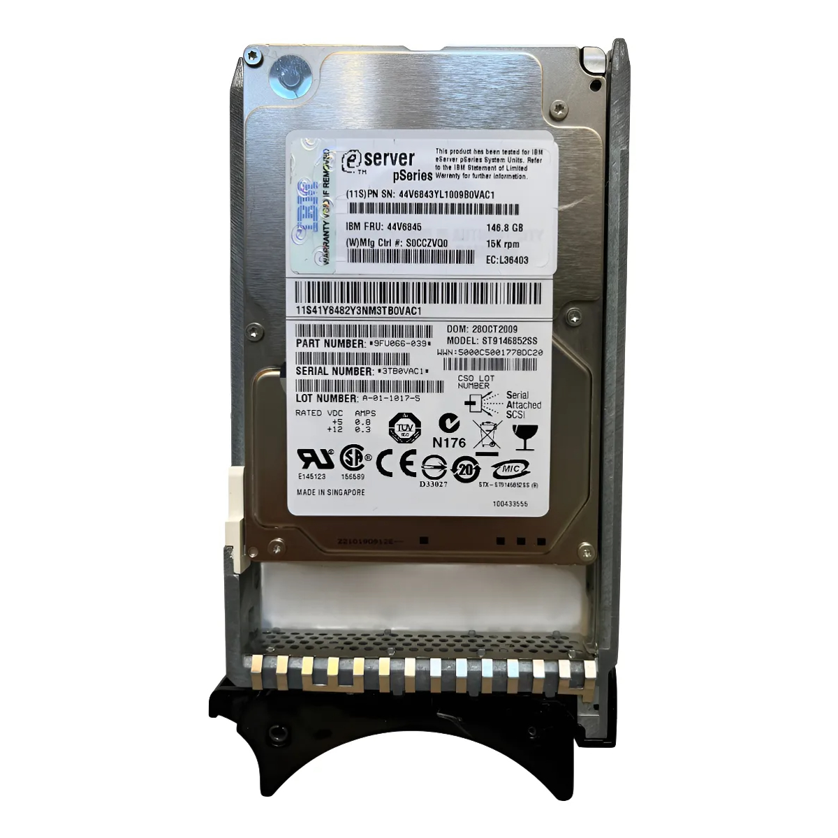 HD IBM 146GB 15K 6GB 2,5 SAS 44V6845 44V6843 44V6850 41Y8464 - Imagem 2