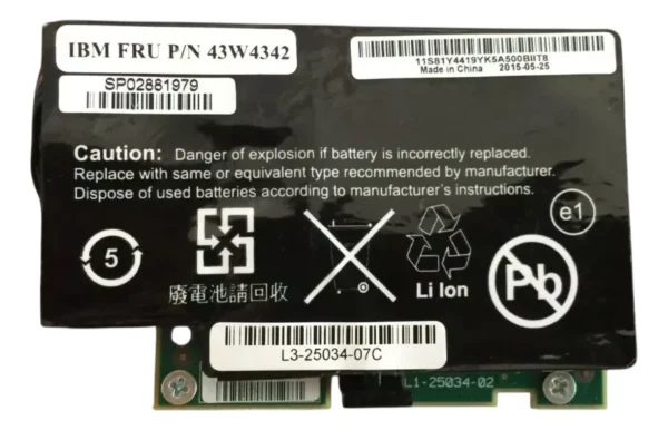 Bateria Ibm Serveraid Mr10i Sas/sata 43w4342 46c9040