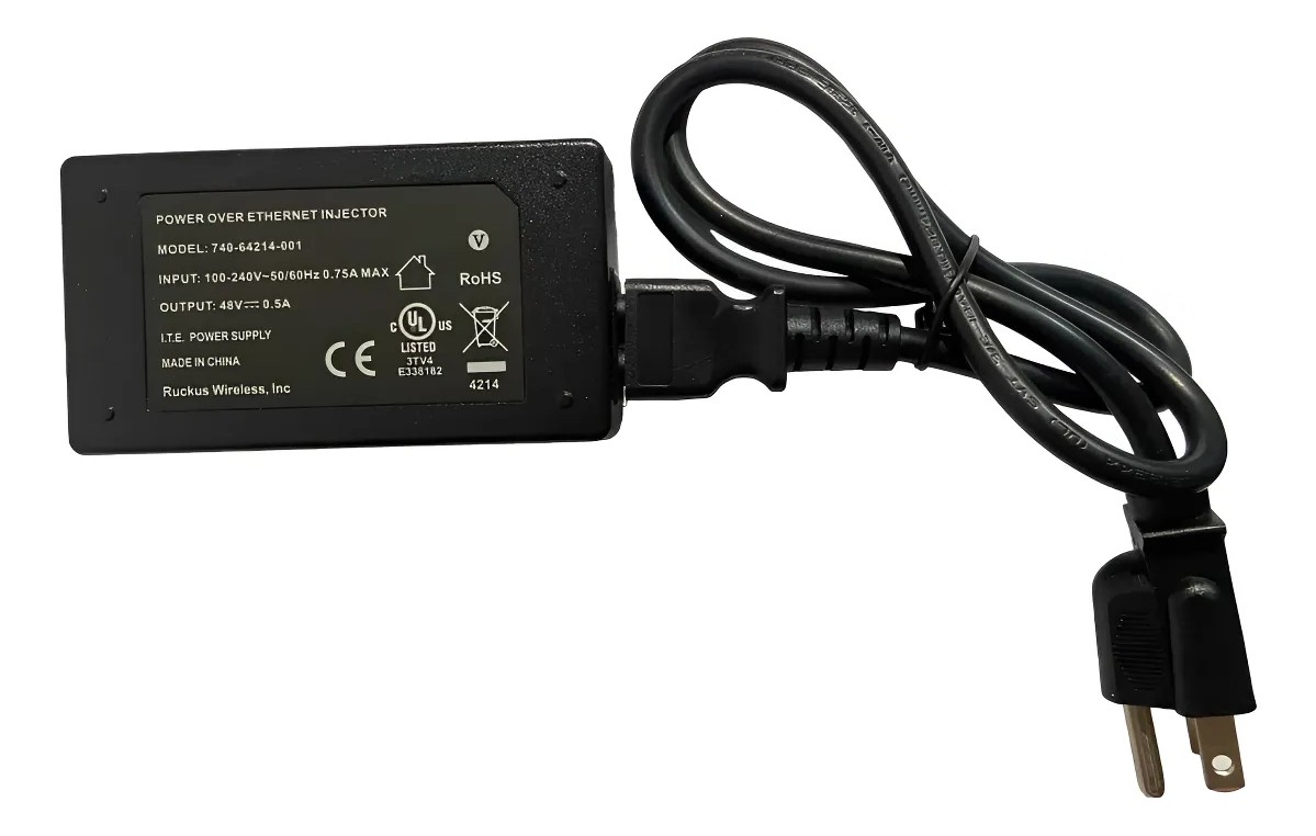 Fonte Poe Zoneflex Cord 2-ethernet Ports Lan 740-64214-001 - Imagem 2