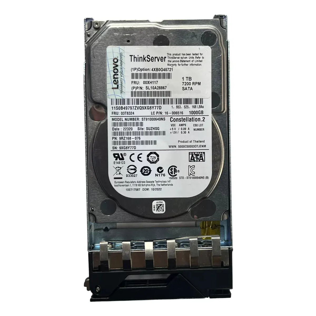 HD Lenovo 1TB 7.2K 2,5 SATA 6GB 00XH117 4XB0G45721 - Imagem 2