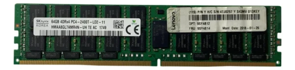 Memoria Lenovo 64gb Pc4-2400 Lrdimm 95y4812 95y4814 - Imagem 3