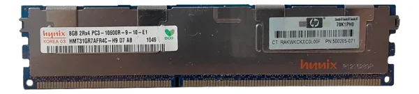 Memória Hp 8gb Ddr3-1333 Rdimm 500662-b21 501536-001 - Imagem 3