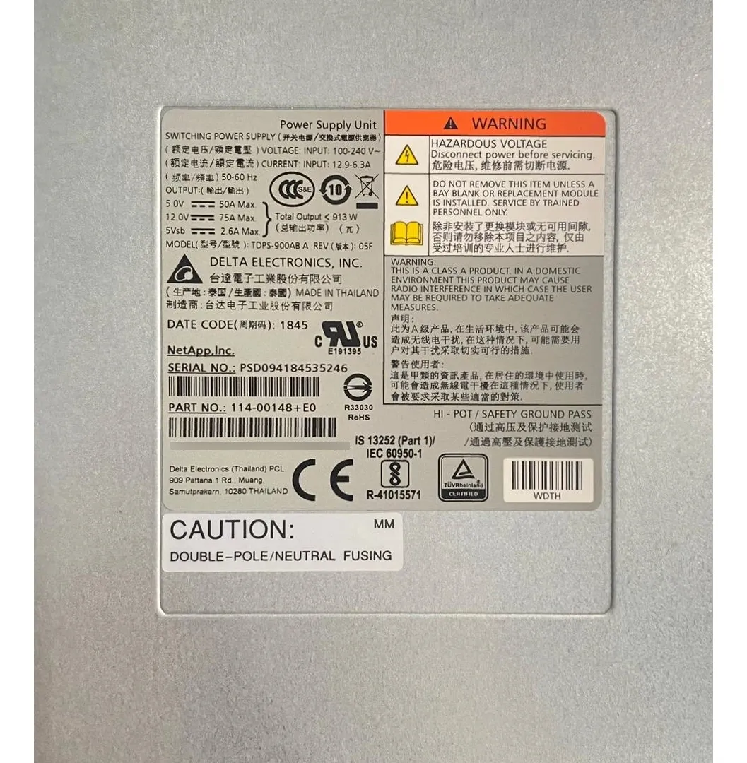 Fonte Lenovo 913w Ac Para Storage De4000h 01pg560 - Imagem 5