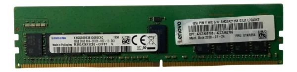 Memória Lenovo 16gb Ddr4-3200 Rdimm 4zc7a08708 01kr354 - Imagem 3