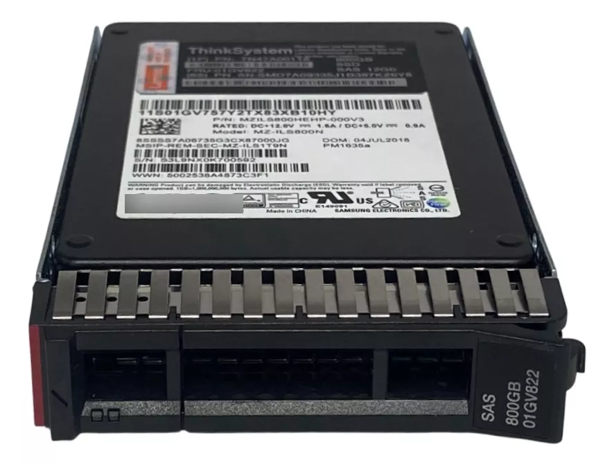 SSD LENOVO 800GB 2,5 SAS 12GB 01GV822 7N47A00118 - Imagem 3