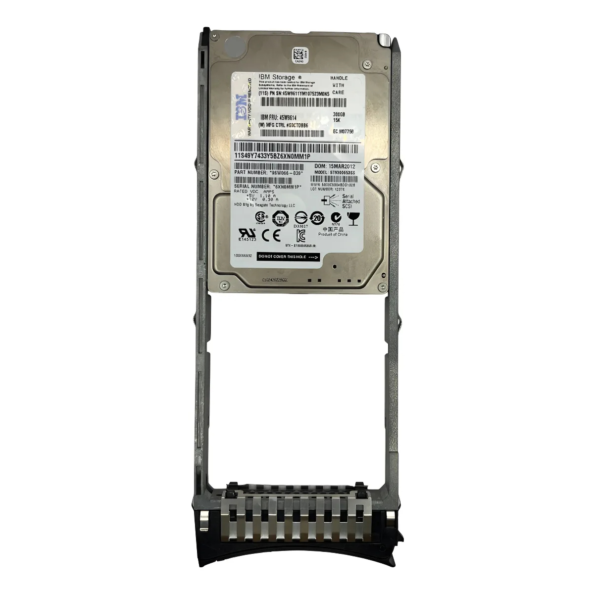 HD IBM 300GB 15K 2.5 6GB SAS 45W9614 45W9611 49Y7433 - Imagem 2