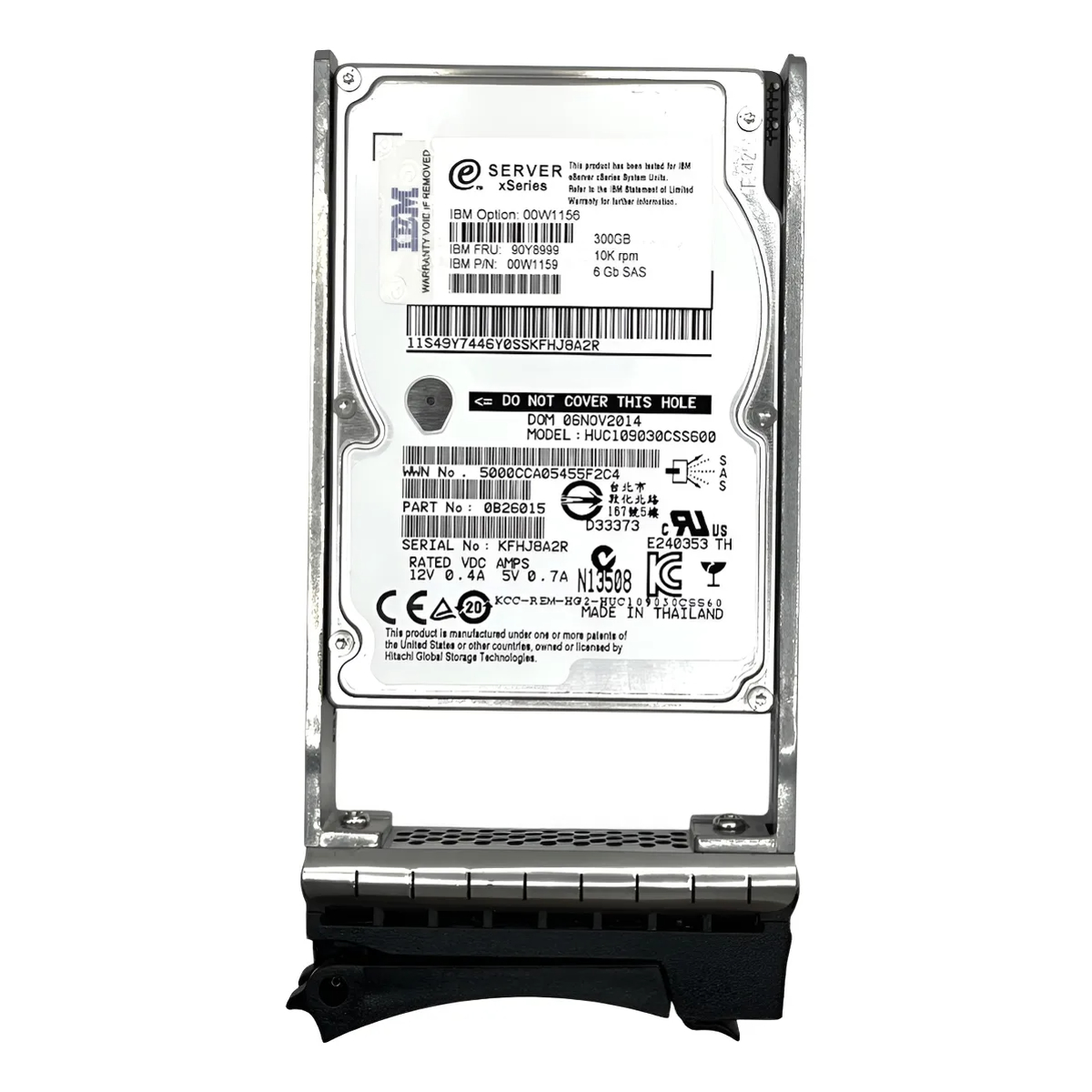 HD IBM 300GB 10K 2,5 SAS 6GB 90Y8999 00W1159 00W1156 - Imagem 2