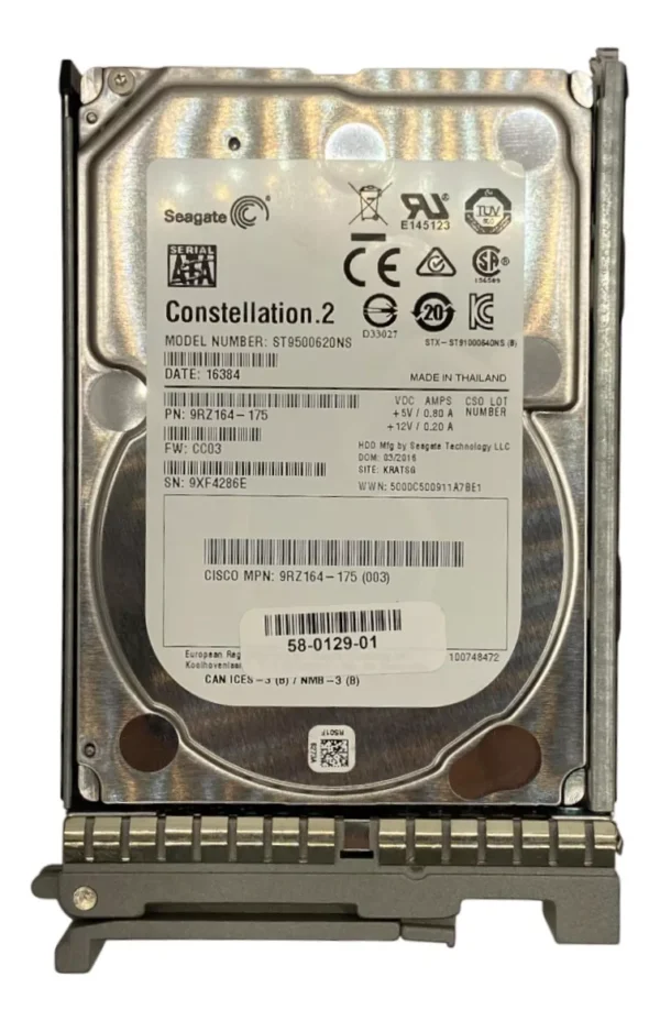 Hd Cisco 500gb 7.2k 2,5 Sata 6gb 58-0129-01 A03-d500gc3 - Imagem 2