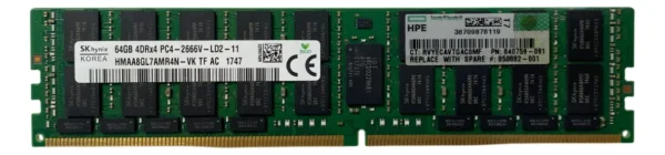 Memoria Hpe 64gb Ddr4-2666 Lrdimm 840759-091 815101-b21 - Imagem 3