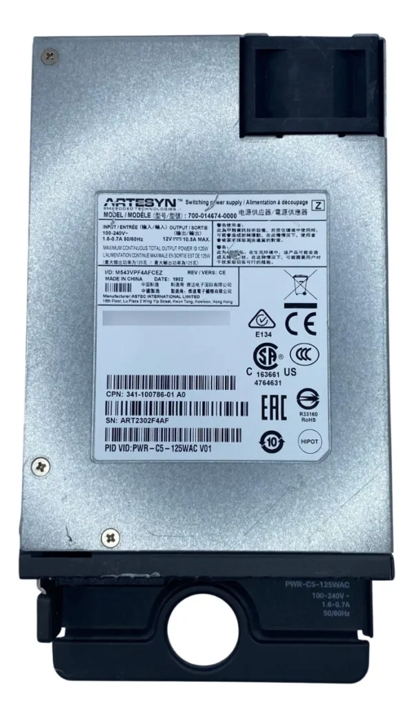 Fonte Cisco 125w Catalyst 9200 Pwr-c5-125wac 341-100786-01 - Imagem 2