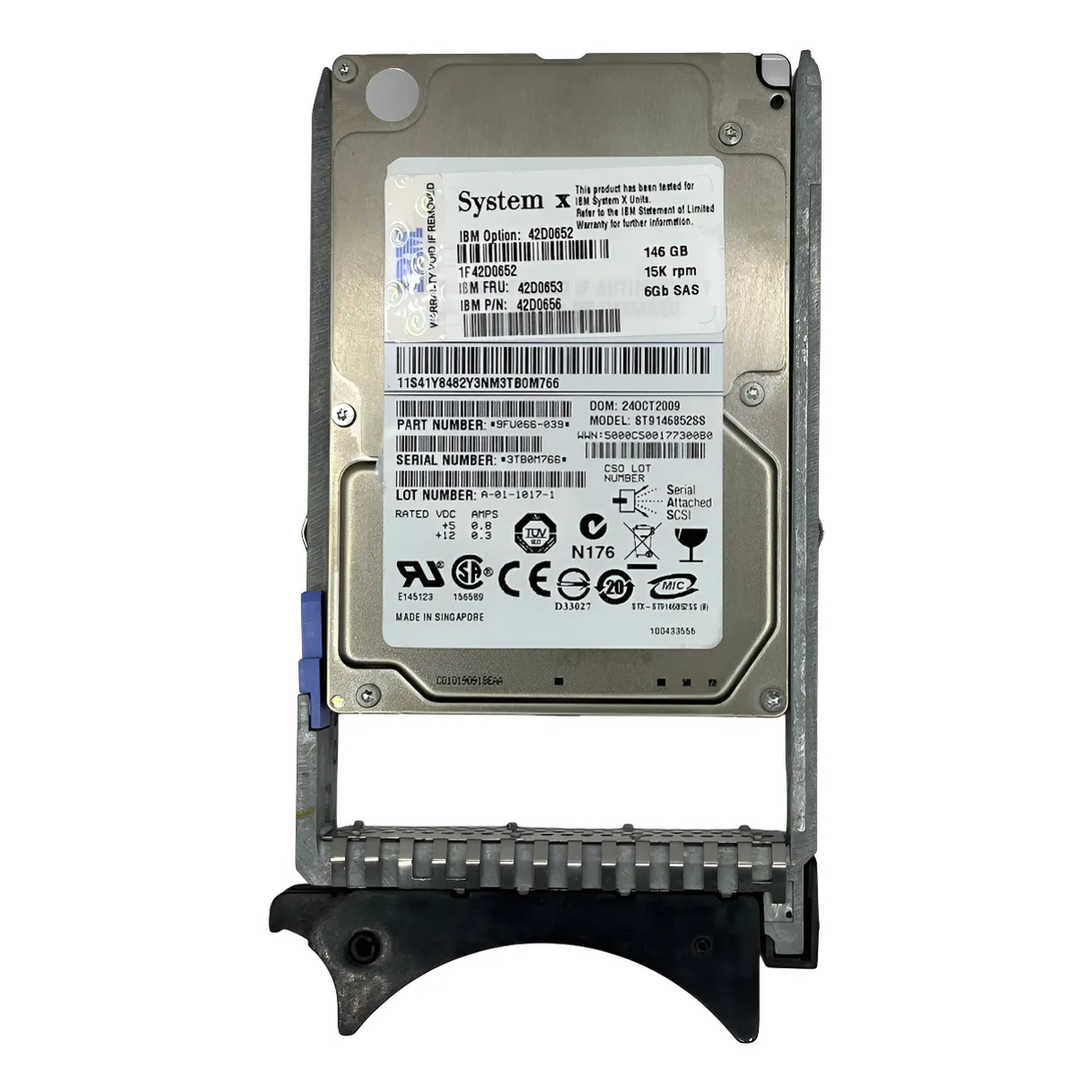 HD IBM 146GB 15K 6GB SAS 2,5 42D0652 42D0653 42D0656 - Imagem 2