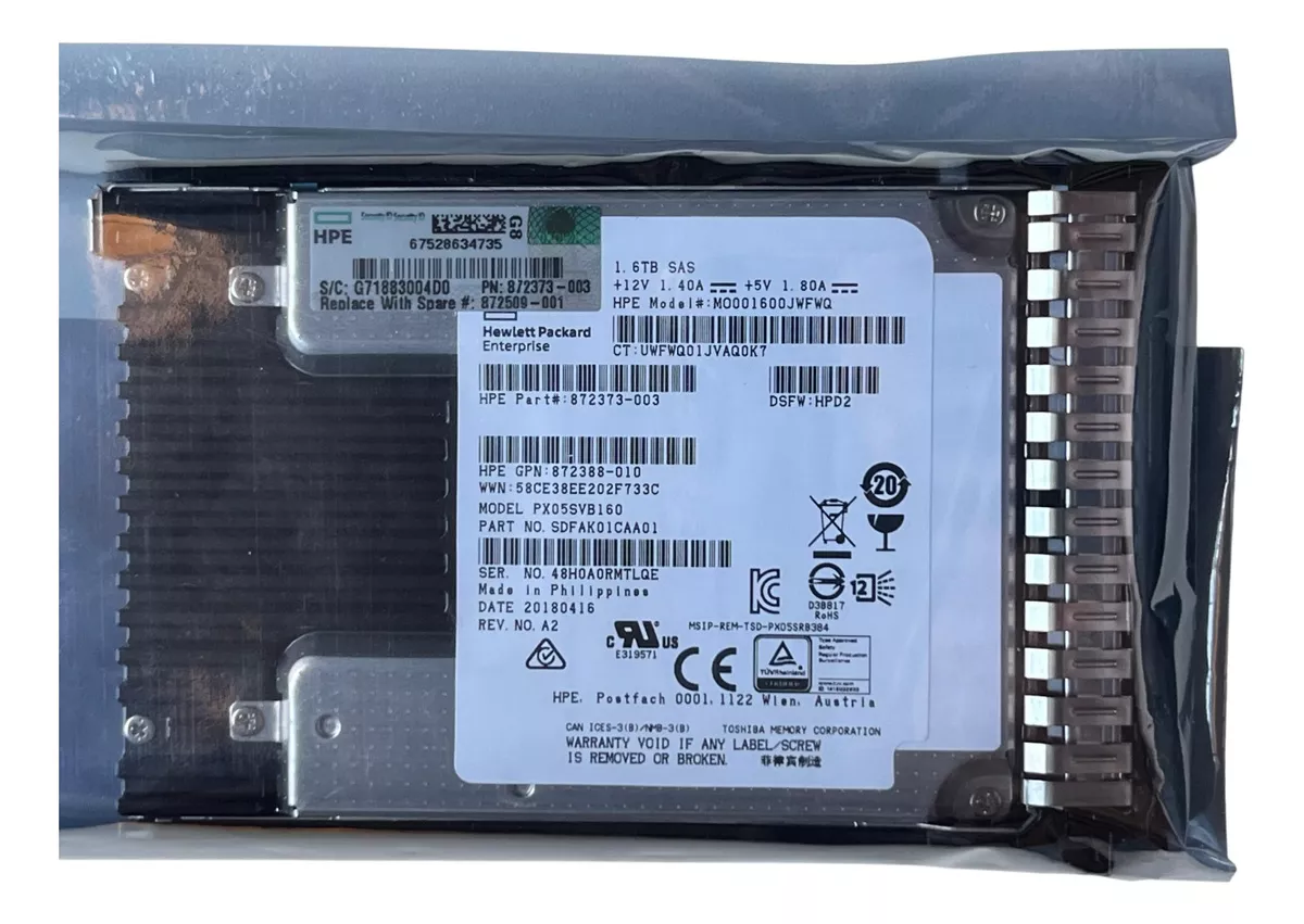 SSD HP 1.6TB 2,5 SAS 12GB 872509-001 872382-B21 - Imagem 4