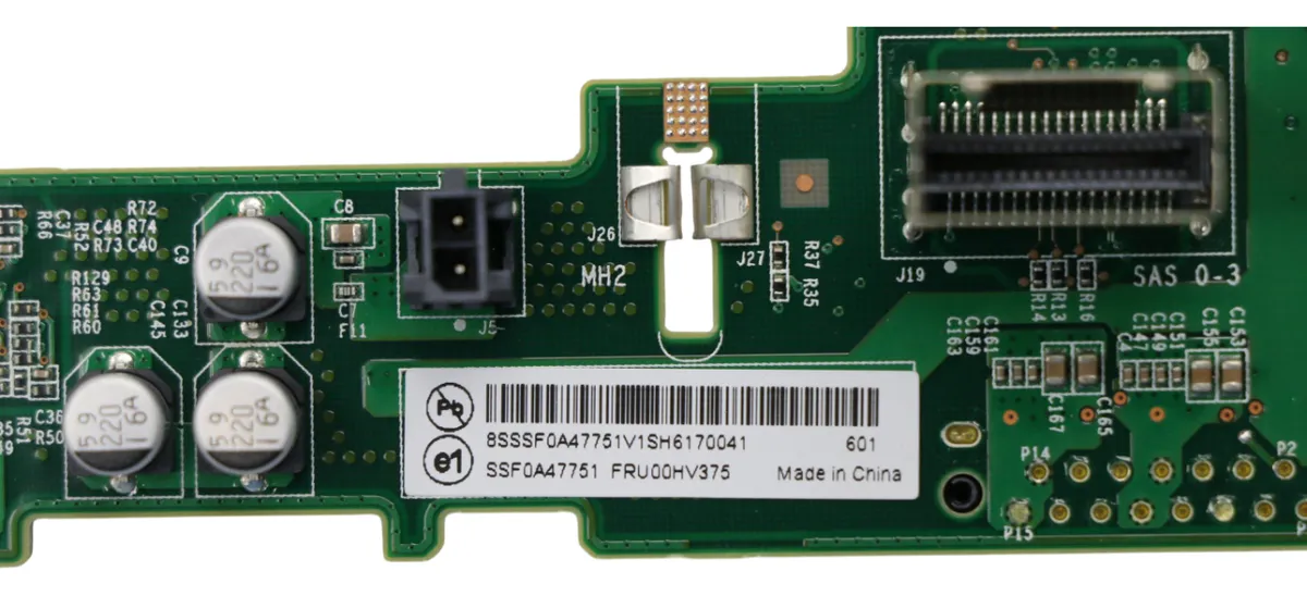 Backplane LENOVO ThinkServer RD350 4-Baias 3,5 00HV375 - Imagem 3