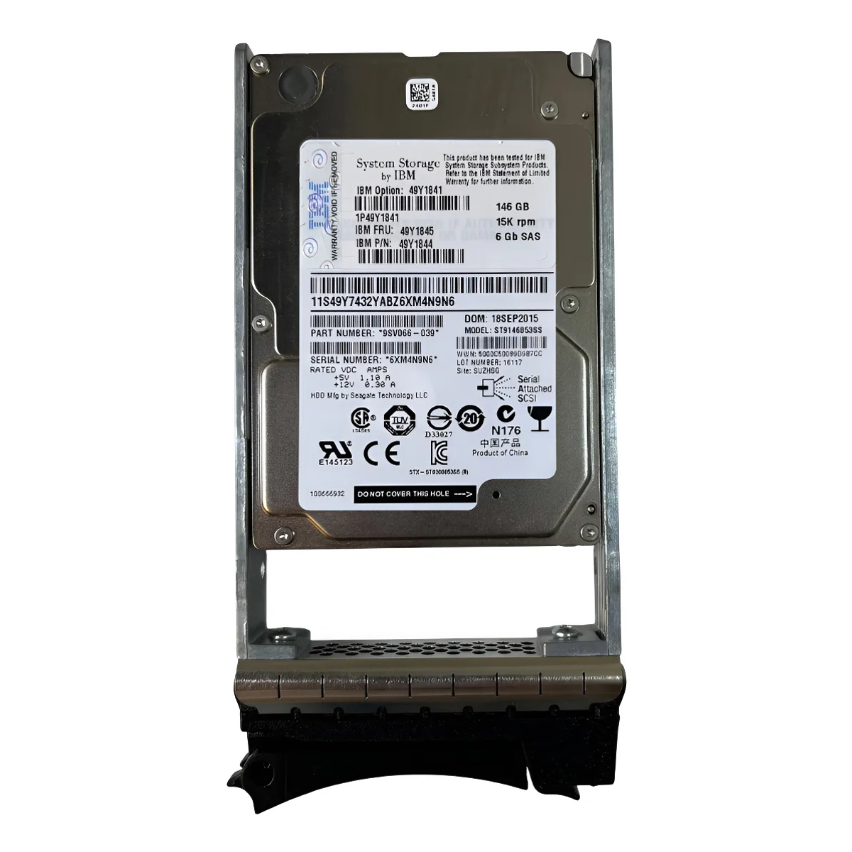 HD IBM 146GB 15K 6GB SAS 2,5 49Y1845 49Y1844 49Y1841 - Imagem 2