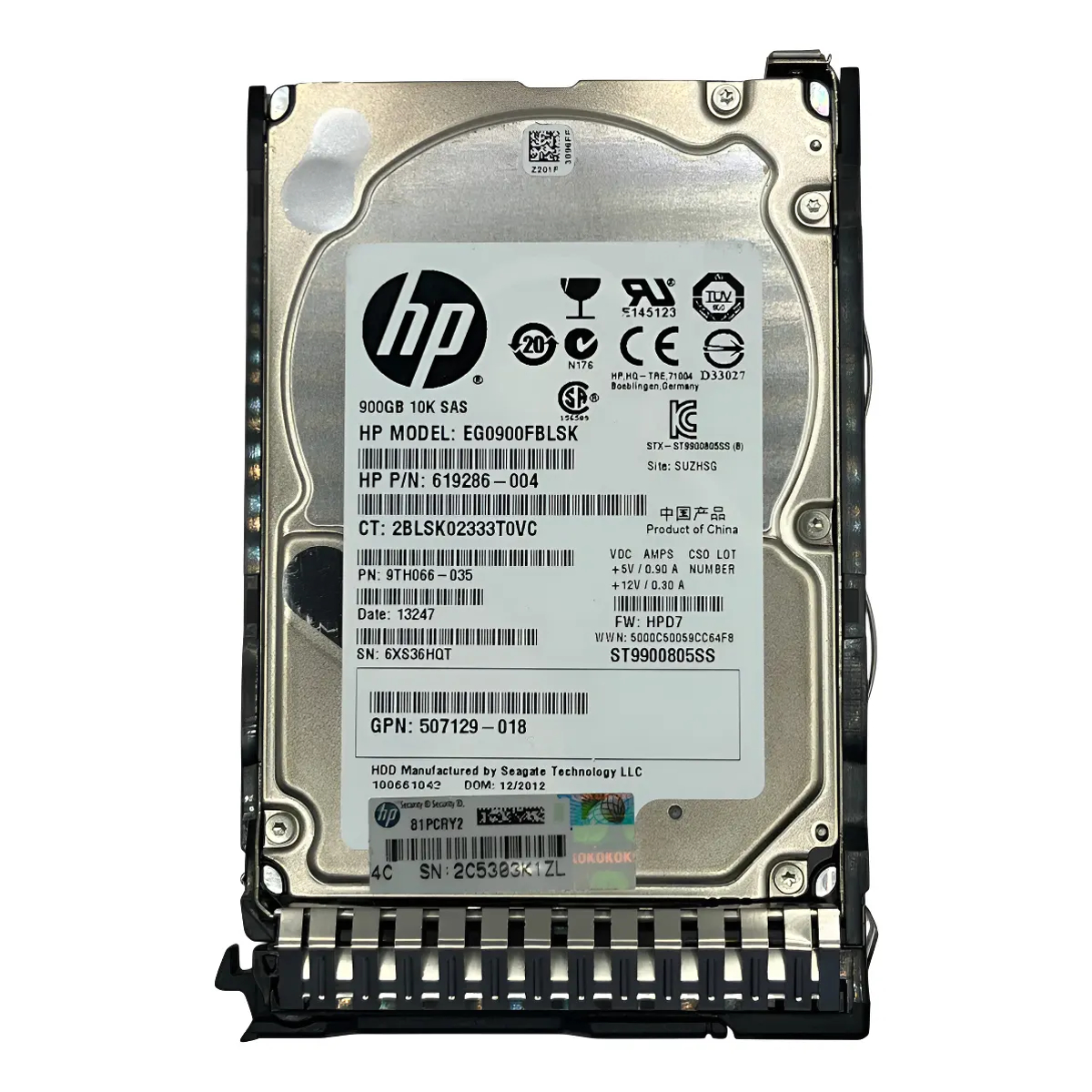 HD HP 900GB 10K 2.5 SAS 6GB 653971-001 652589-B21 716649-001 seminovo - Imagem 2