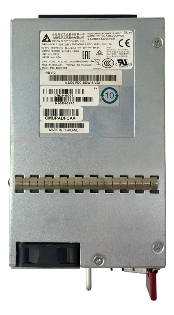 Fonte Cisco 350w P/ Nexus N3k 341-0504-03 N2200-pdc-350w-b - Imagem 2
