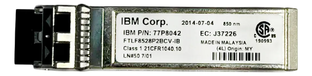Gbic IBM 8GB SR SW MMF LC 300m 77P8042 - Imagem 2