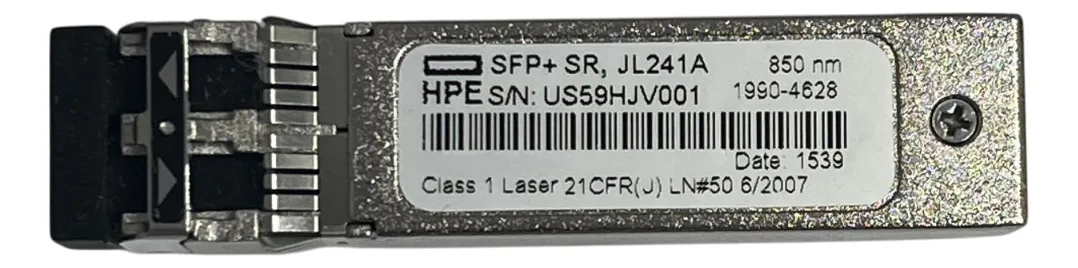 GBIC HP 10GB 850NM LC SFP+ SR PN JL241A 1990-4628 - Imagem 2
