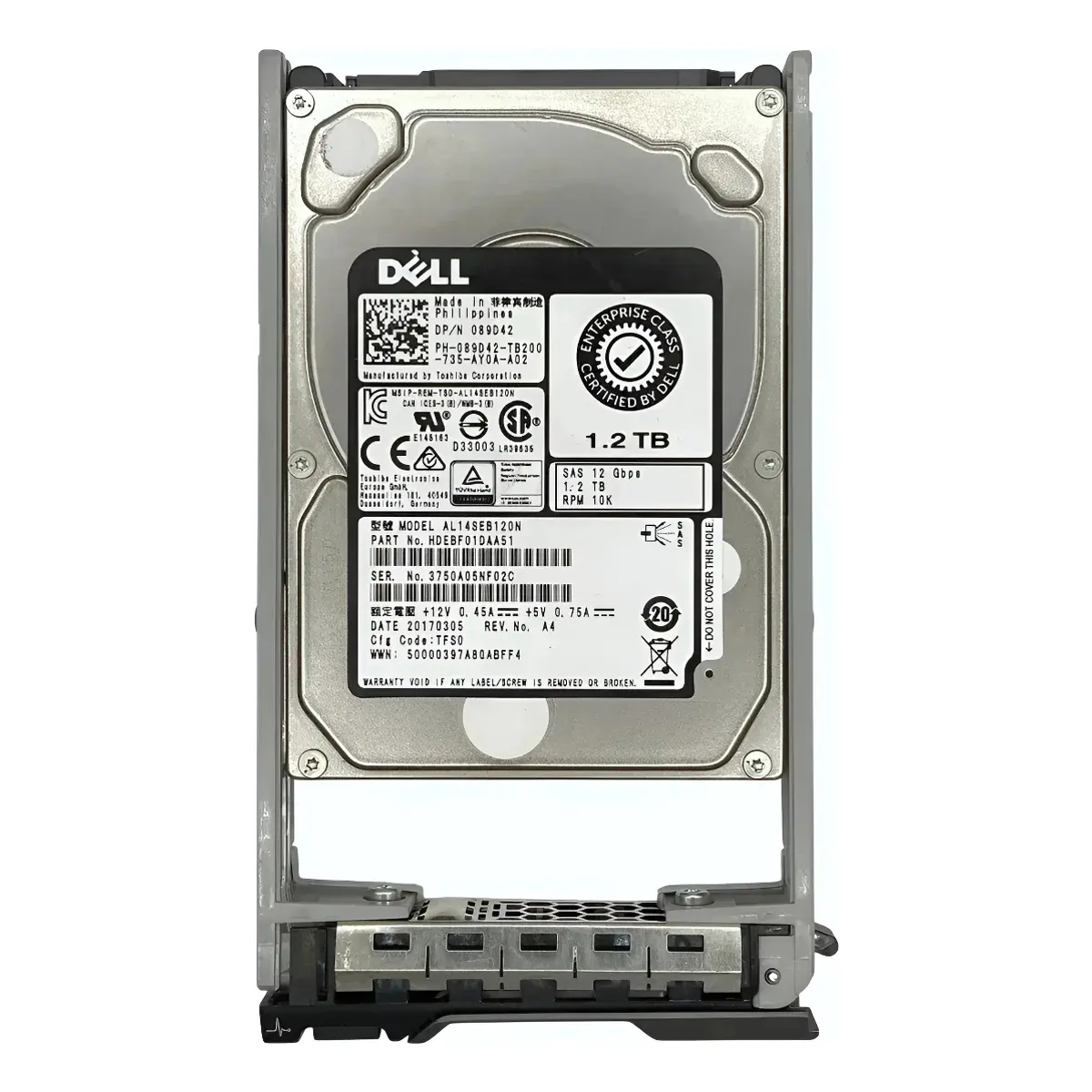 HD DELL 1.2TB 2,5 10K SAS 12GB 89D42 089D42 - Imagem 2