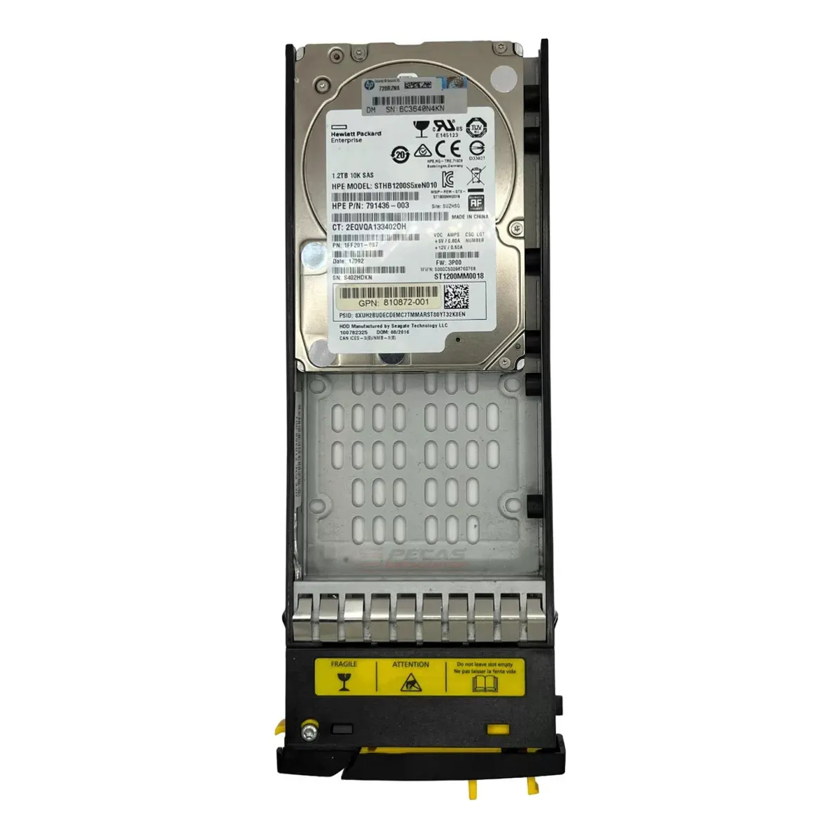 HD HP 1.2TB 10K 2,5 SAS 12GB K2P93A 810759-001 840459-001 - Imagem 2