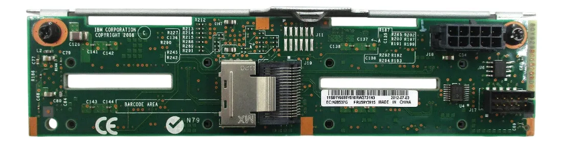 Backplane IBM 4-Baias 2,5 X3550 M3 59Y3915 - Imagem 2
