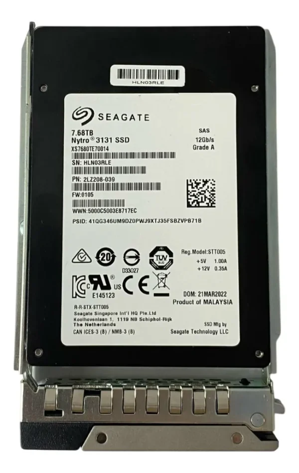 New Ssd Seagate 7.68tb 2.5 Sas For Dell Poweredge 16g R660 Server - Imagem 2