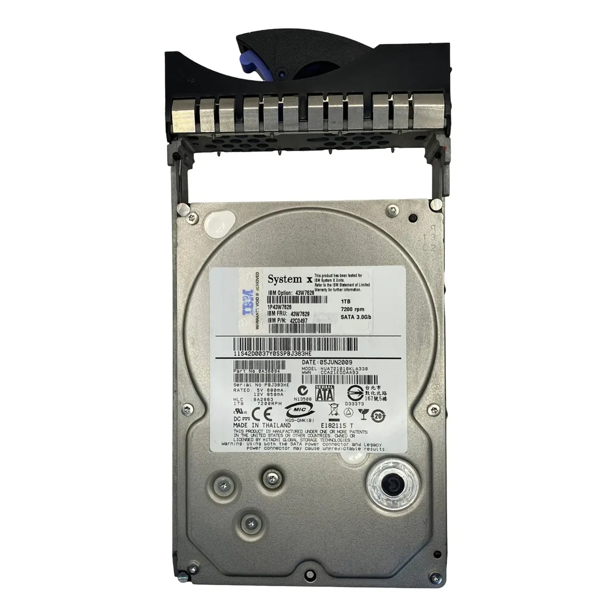 HD IBM 1TB 7.2 3,5 SATA 3GB 43W7629 43W7626 42C0497 - Imagem 2