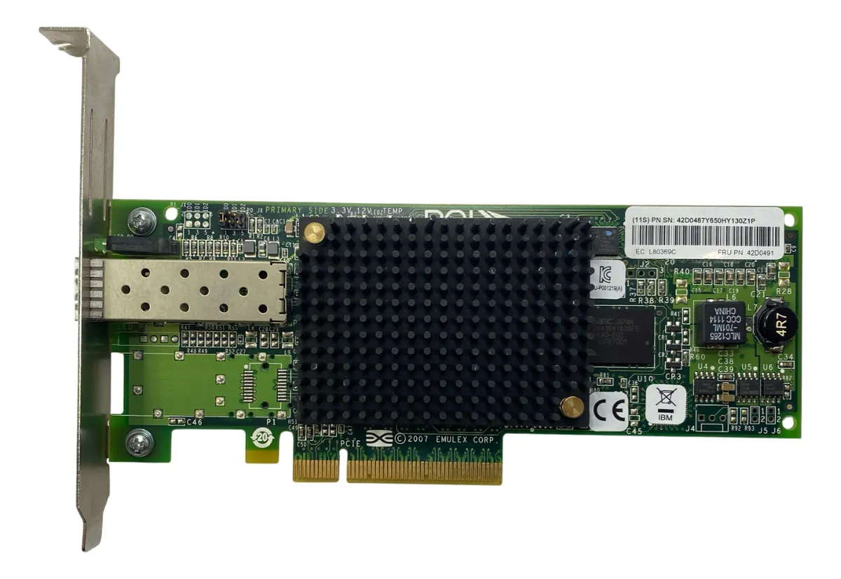 HBA IBM LPE12000 8GB FC 1-Port 42D0491 42D0485 00JY847 - Imagem 2