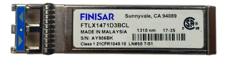 Gbic Finisar 10gb Sfp Pn Ftlx1471d3bcl - Imagem 2