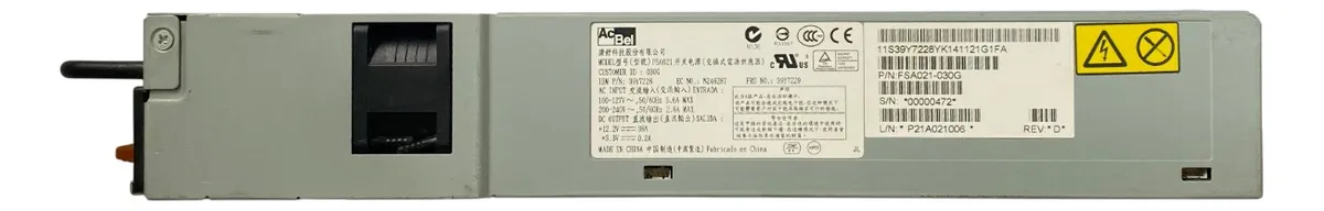 Fonte Ibm 460w P/ X3550 X3650 Fsa021-030g 39y7229 39y7228 - Imagem 2