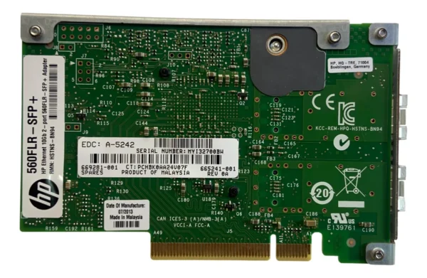 Placa De Rede Hp 10gb 560flr Sfp+ 2-port - 665241-001 - Imagem 3